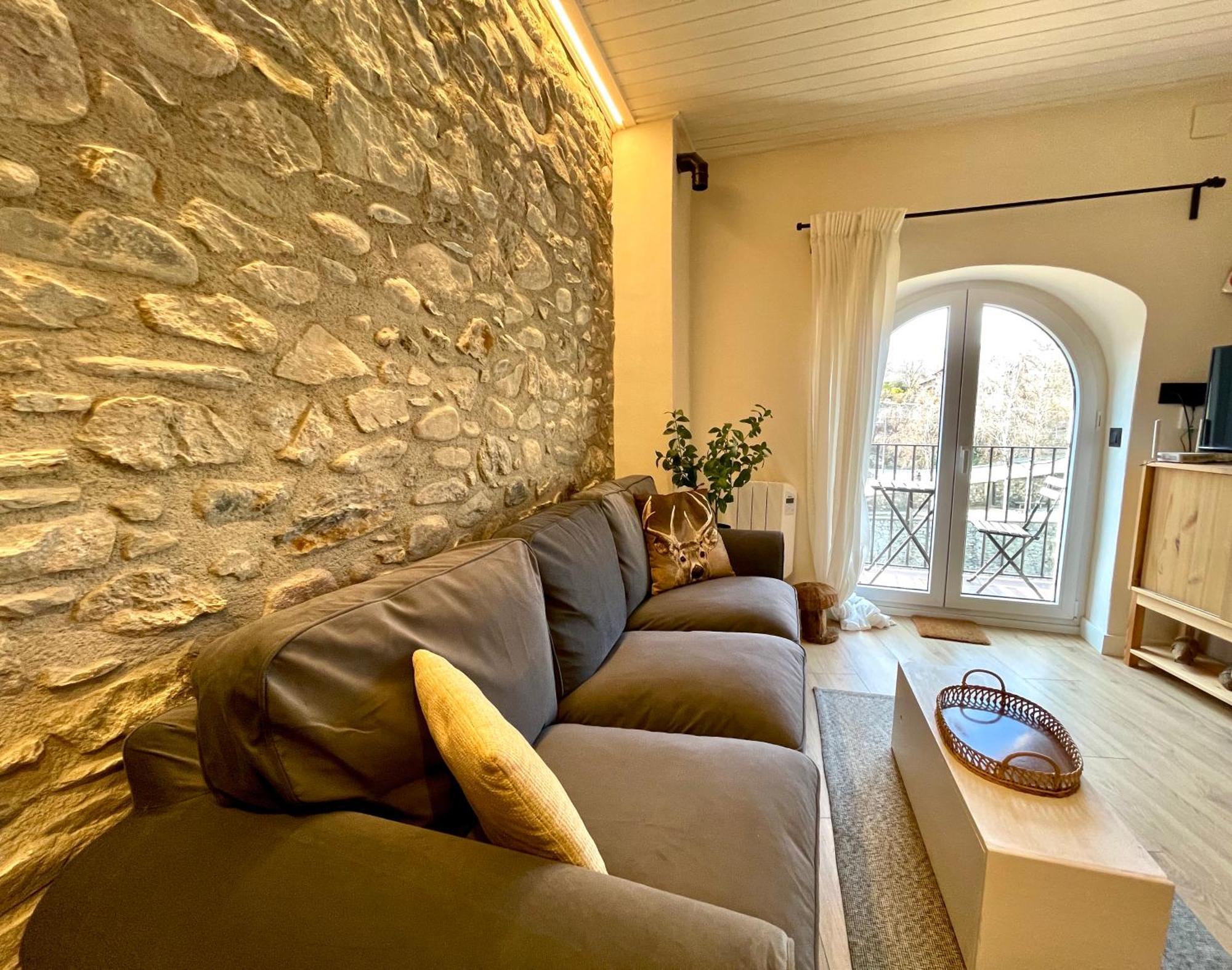 Apartamento Colgante Al Rio Con Vistas Al Puente Camprodon Eksteriør bilde